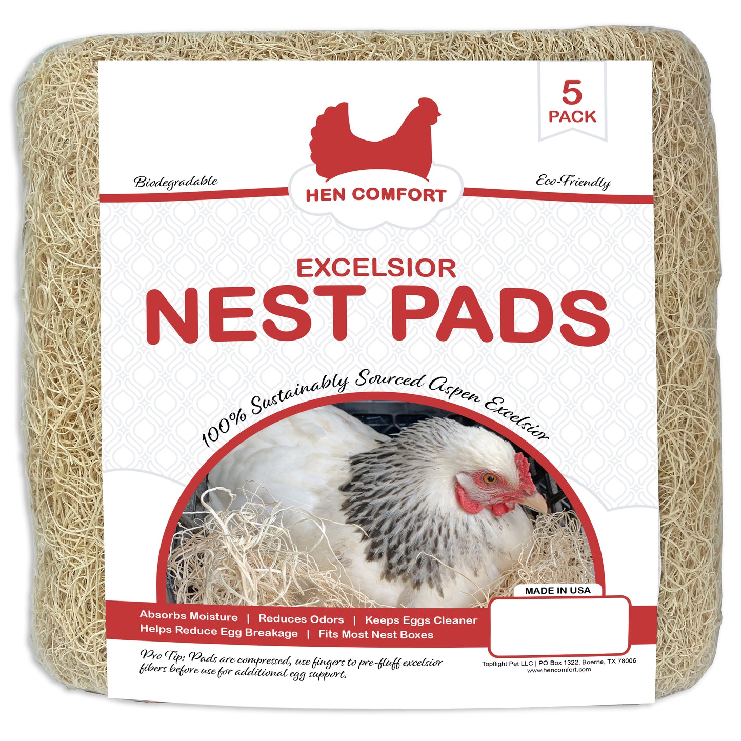 Excelsior Nest Pads - 5 Pack