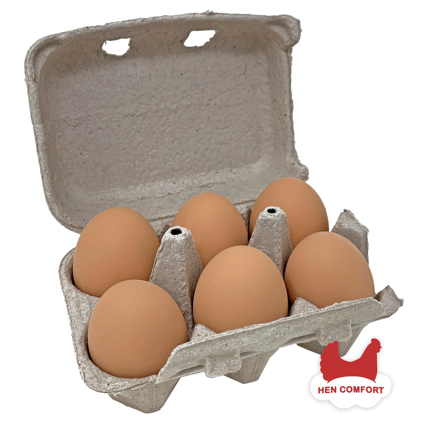 Ceramic Nest Eggs - Brown (6 Pack)