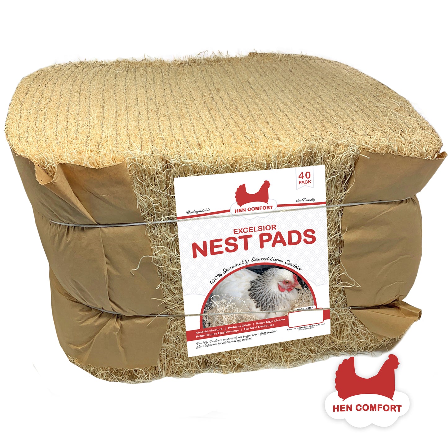 Excelsior Nest Pads - 40 Pack (Free Shipping*)