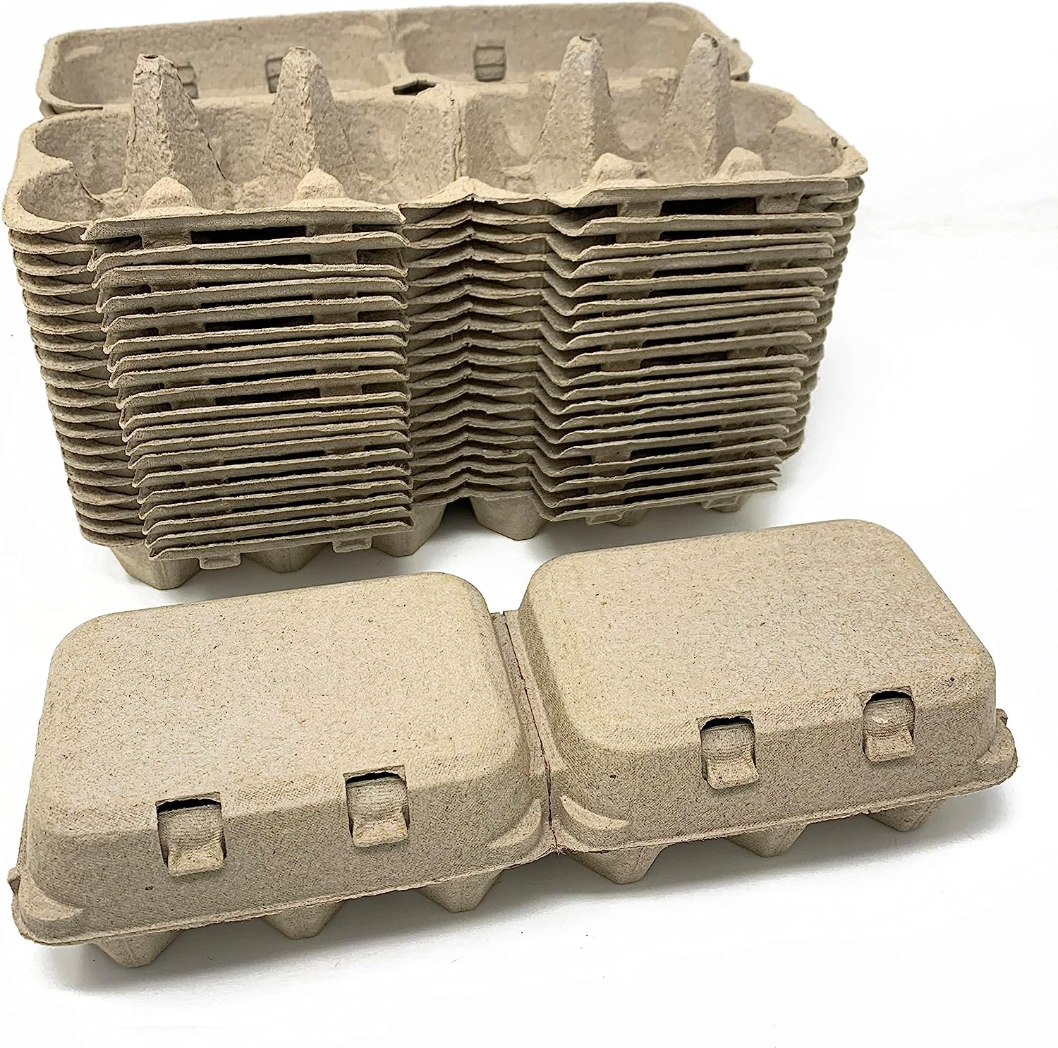 Vented Paper Pulp Egg Cartons - Natural – Hen Comfort