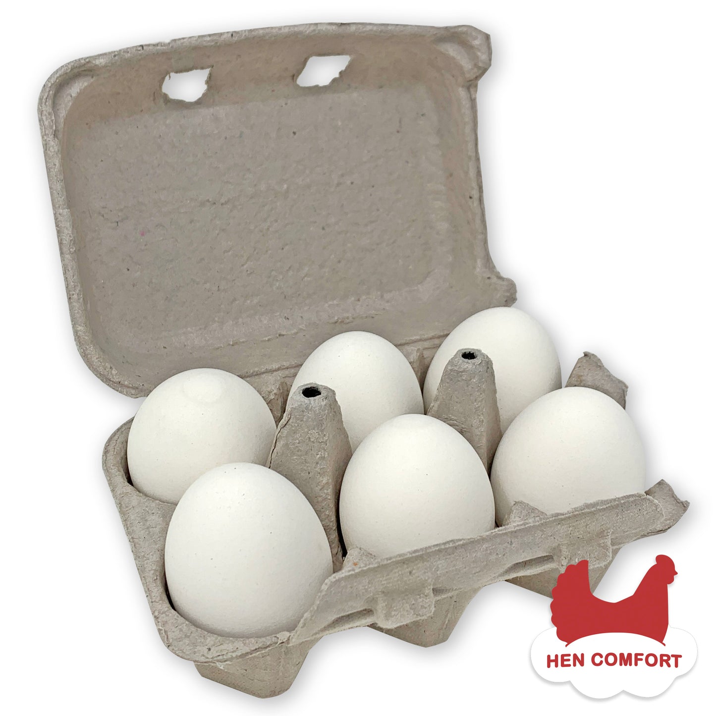 Ceramic Nest Eggs - White (6 Pack)