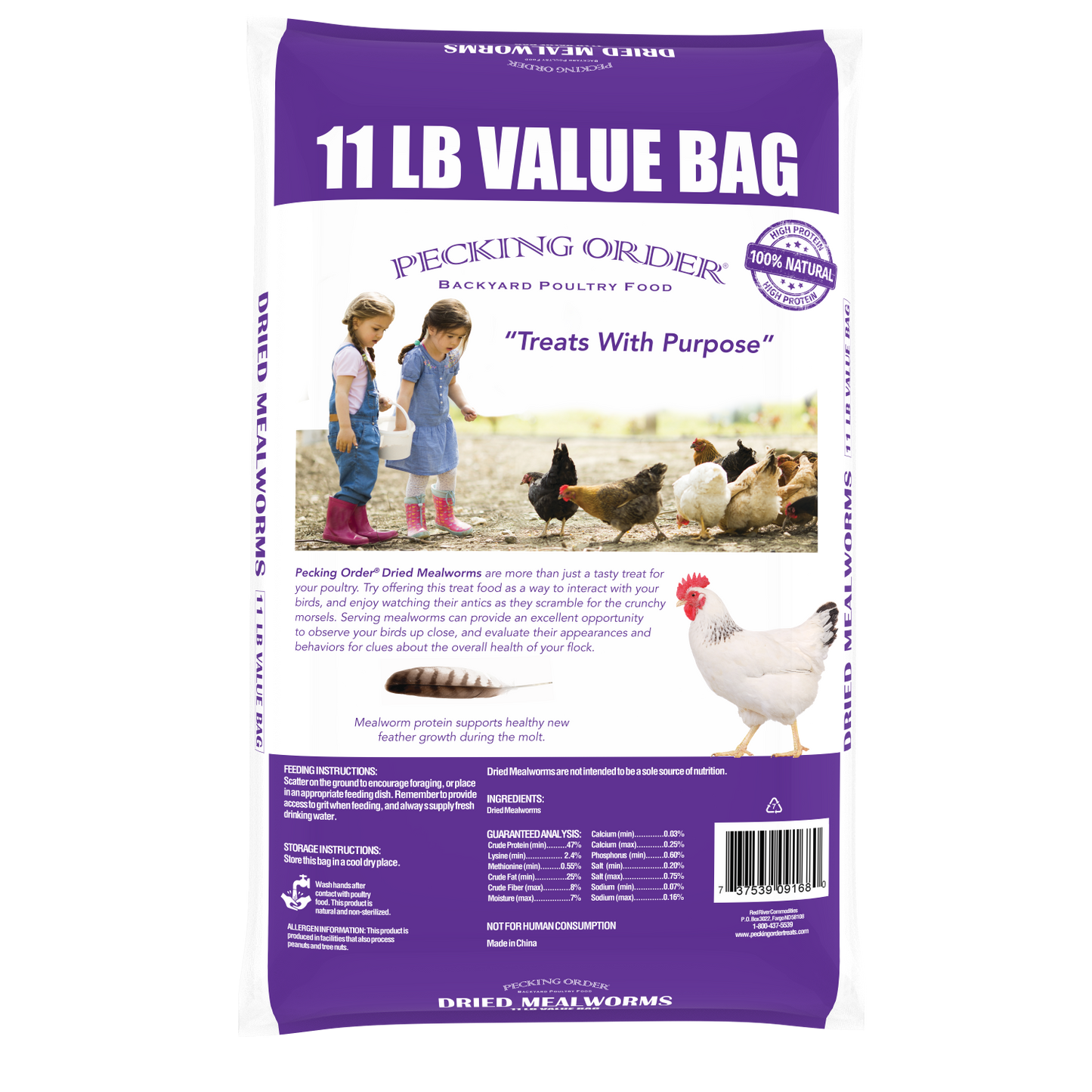 Dried Mealworms - Value Bag (11 LB)