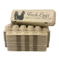 "Fresh Eggs" Printed Flat-Top Egg Cartons | 15-Pack