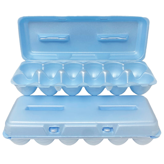 Foam Egg Cartons - Blue