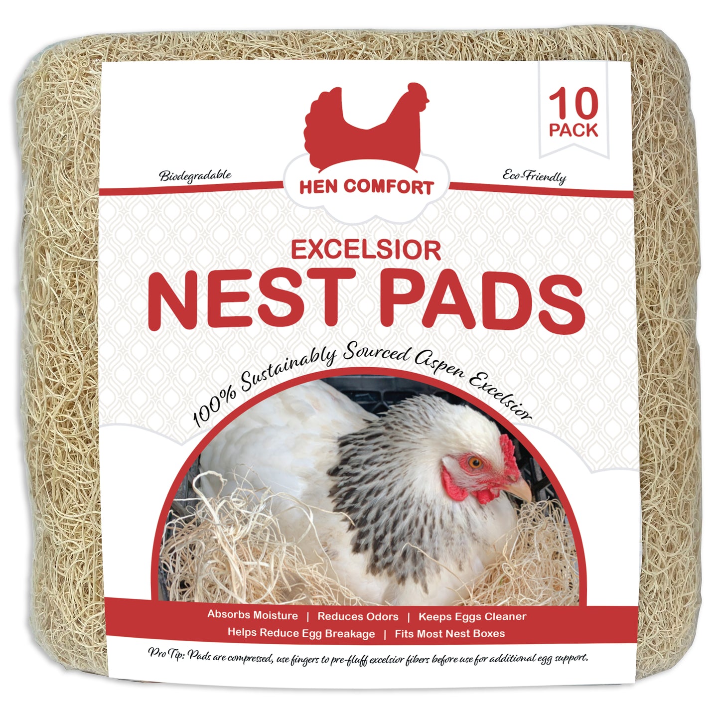 Excelsior Nest Pads - (10 Pack)