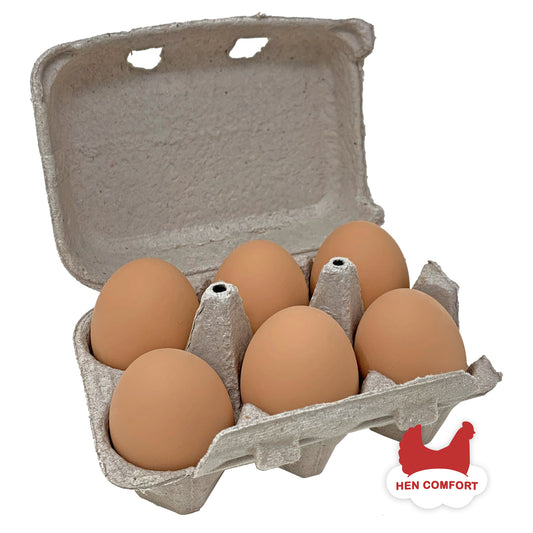 Ceramic Nest Eggs - Brown (6-Pack)