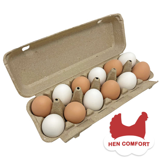 Ceramic Nest Eggs - Assorted (12 Pack)