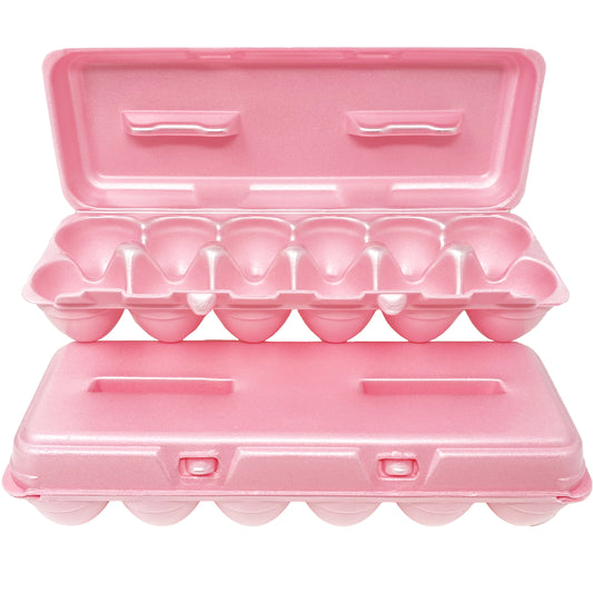 Foam Egg Cartons - Pink