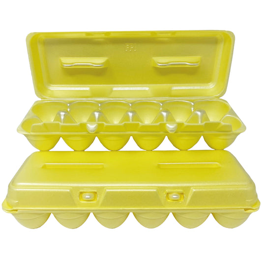 Foam Egg Cartons - Yellow